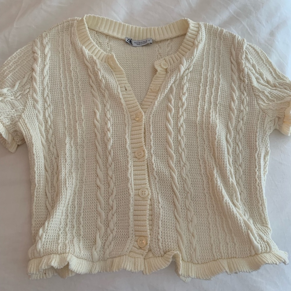 Zara short sleeve sweater top